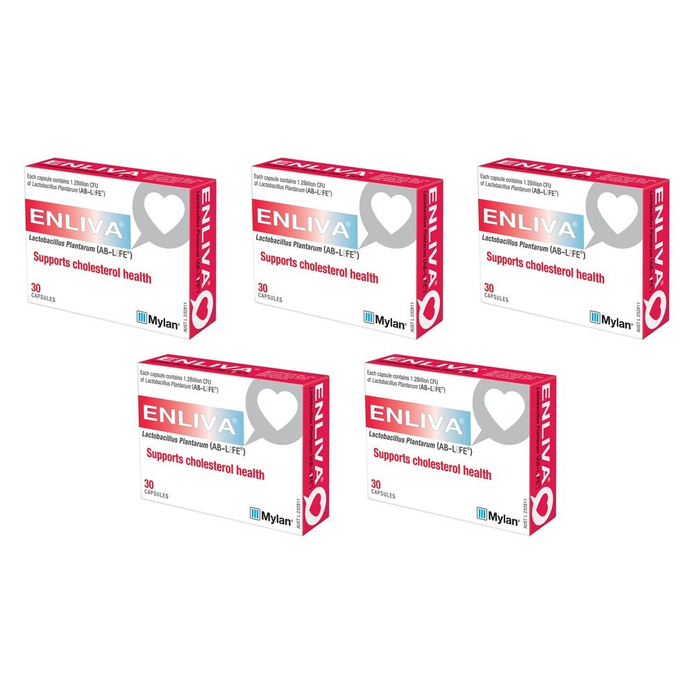 Enliva Cholesterol Support 30 Capsules Pack of 5