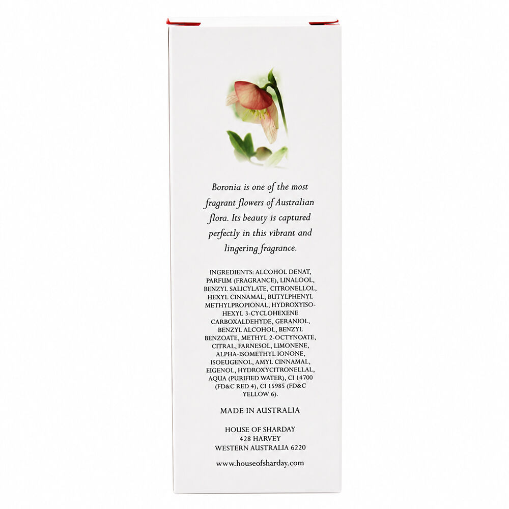 Sharday Boronia Eau De Toilette 50ml Womens Floral Perfume Body Fragrance