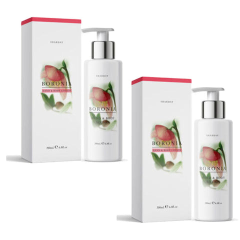 Sharday Boronia Hand and Body Moisturising Lotion 200ml Pack of 2
