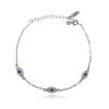 Culturesse Birdie Evil Eye Bracelet (Silver)