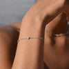 Culturesse Luana Fine Silver Heart Bracelet