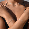 Culturesse Luana Fine Silver Heart Bracelet