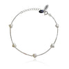 Culturesse Luana Fine Silver Heart Bracelet