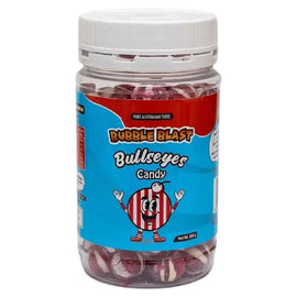 Bubble Blast Bullseyes Peppermint Candy Jar 250g Australian Made Treats