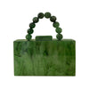 Culturesse Lorena Artsy Resin Clutch (Emerald Green)