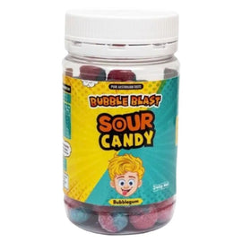 Bubble Blast Sour Bubblegum Candy 200g Australian Made Tangy Sweet Treats