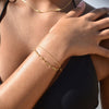Culturesse Mabel Fine Gold Twin Line Bracelet