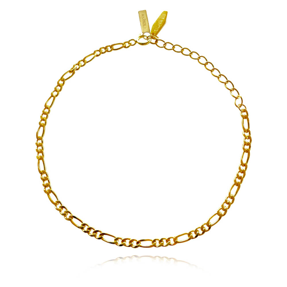 Culturesse Viola Fine Gold Link Chain Bracelet