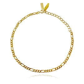 Culturesse Viola Fine Gold Link Chain Bracelet
