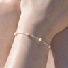 Culturesse Chaya Fine Silver Pearl Bracelet