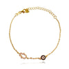 Culturesse Azra Luck Evil Eye Bracelet (Gold)