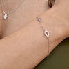 Culturesse Azra Luck Evil Eye Bracelet (Rose Gold)