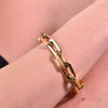 Culturesse Aella Modern Muse Gold Chain Bracelet