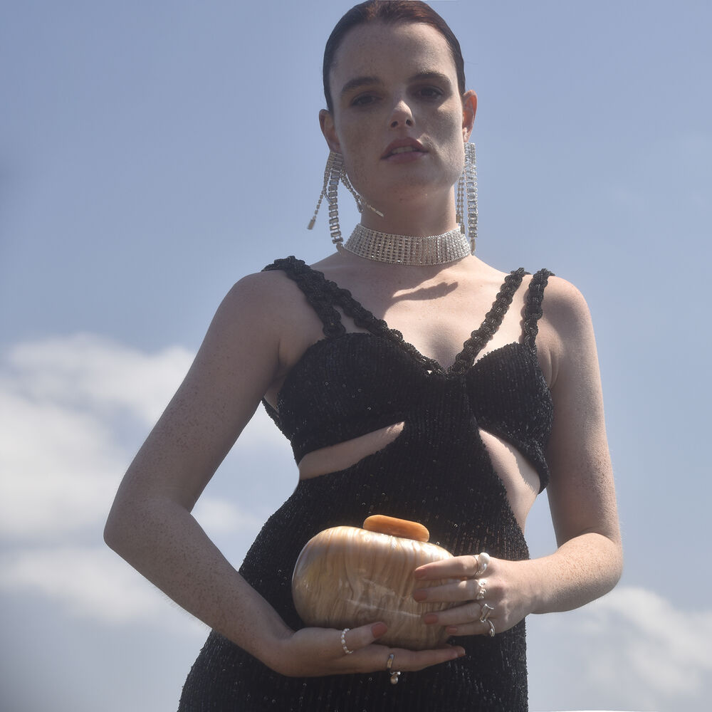 Culturesse Benoite Artsy Resin Clutch