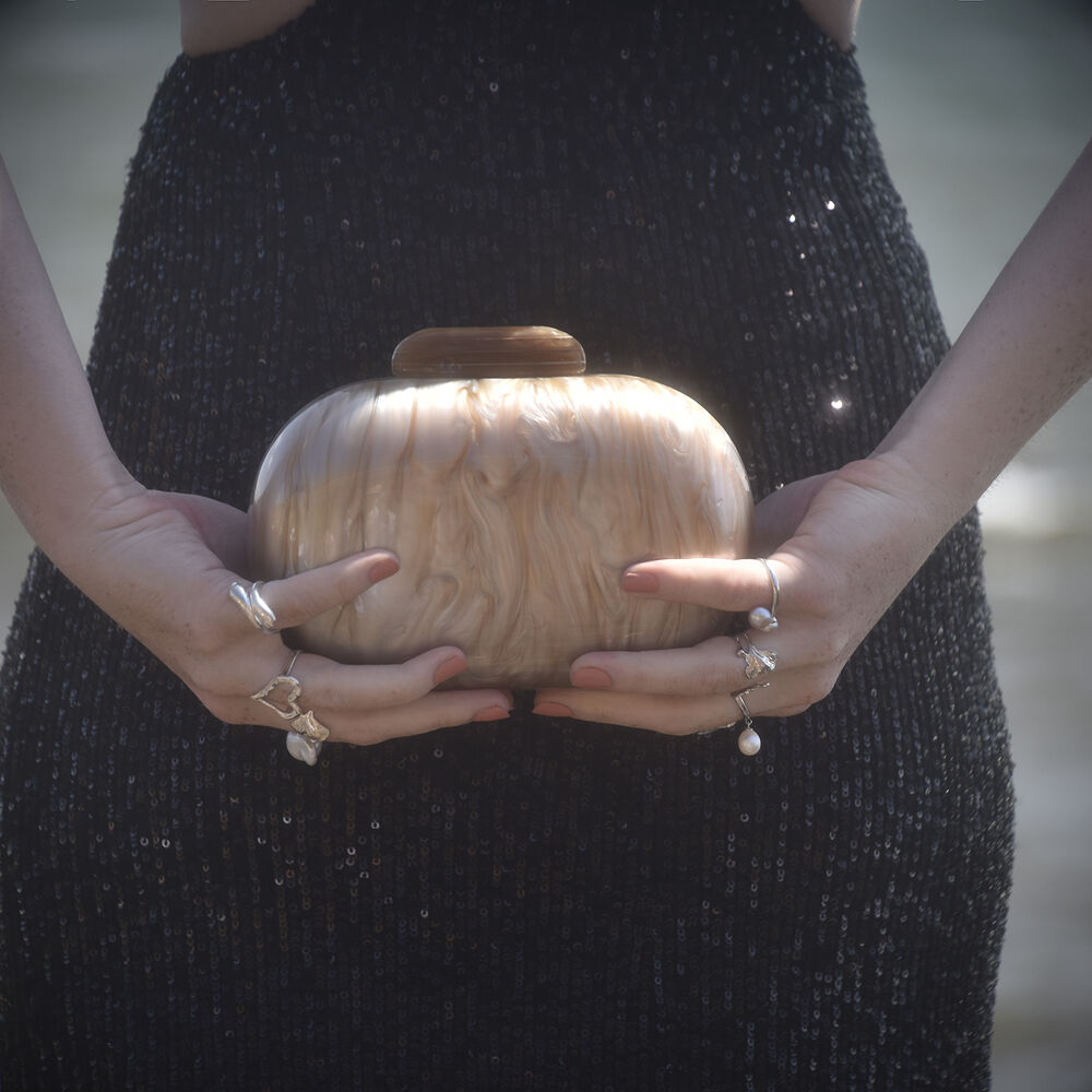 Culturesse Benoite Artsy Resin Clutch