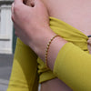 Culturesse Modern Muse Beaded Bracelet (Gold Vermeil)