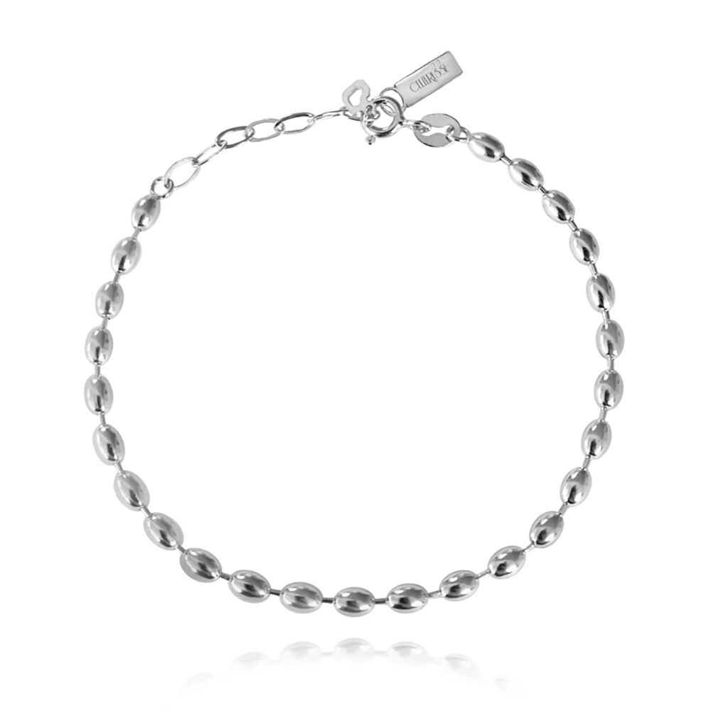 Culturesse Modern Muse Beaded Bracelet (Silver)