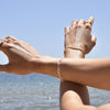 Culturesse Blanc Minimalist Silver Chain Bracelet