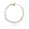Culturesse Blanc Minimalist Silver Chain Bracelet