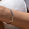 Culturesse Elio Artisan Solid Bangle (Silver)