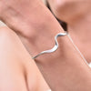 Culturesse Elyse Artisan Silver Solid Bangle