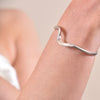 Culturesse Elyse Artisan Silver Solid Bangle