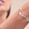 Culturesse Elyse Artisan Silver Solid Bangle