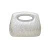 Culturesse Elka Artsy Resin Clutch (Pearl White)