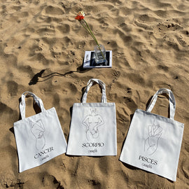 Culturesse She Is Cancer Eco Zodiac Muse Tote Bag