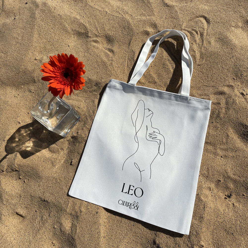 Culturesse She Is Leo Eco Zodiac Muse Tote Bag