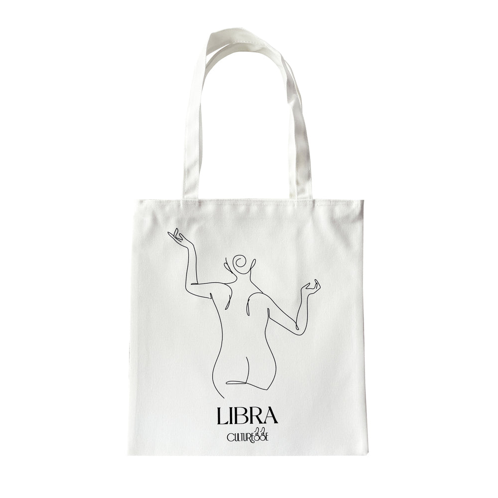 Culturesse She Is Libra Eco Zodiac Muse Tote Bag