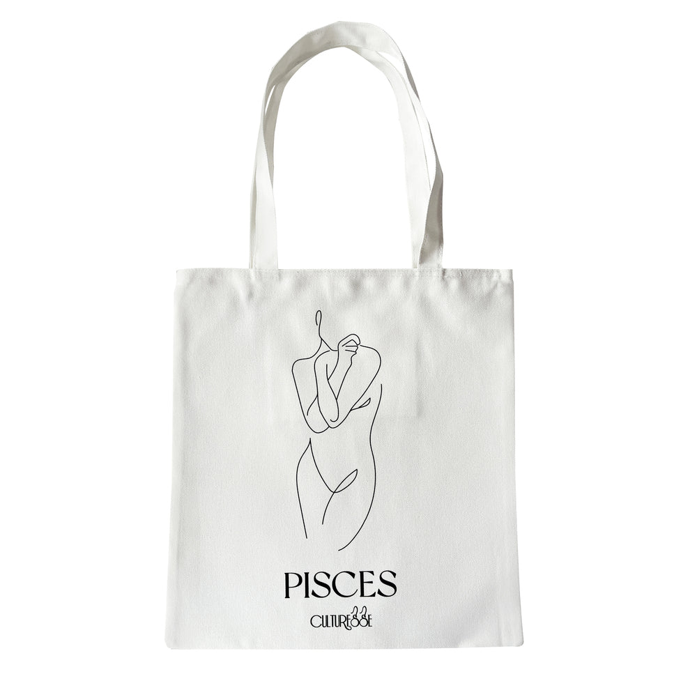 Culturesse She Is Pisces Eco Zodiac Muse Tote Bag