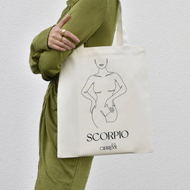 Culturesse She Is Scorpio Eco Zodiac Muse Tote Bag