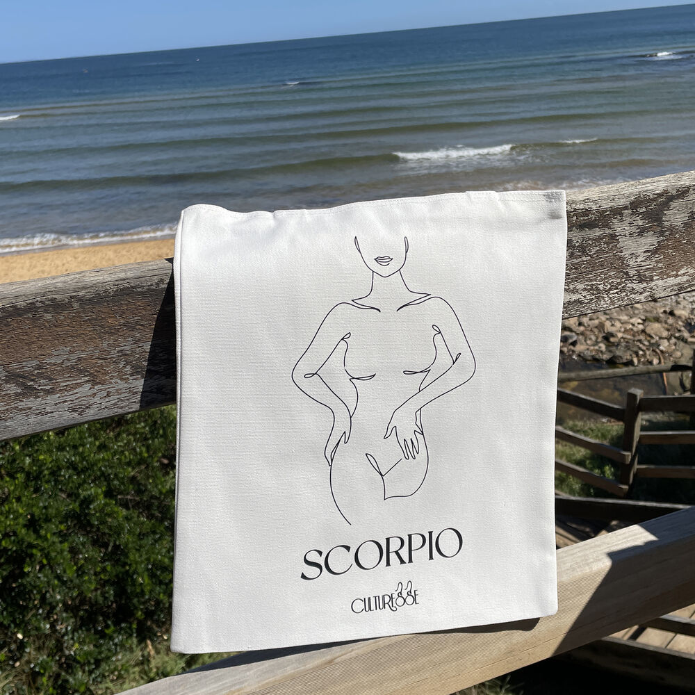 Culturesse She Is Scorpio Eco Zodiac Muse Tote Bag