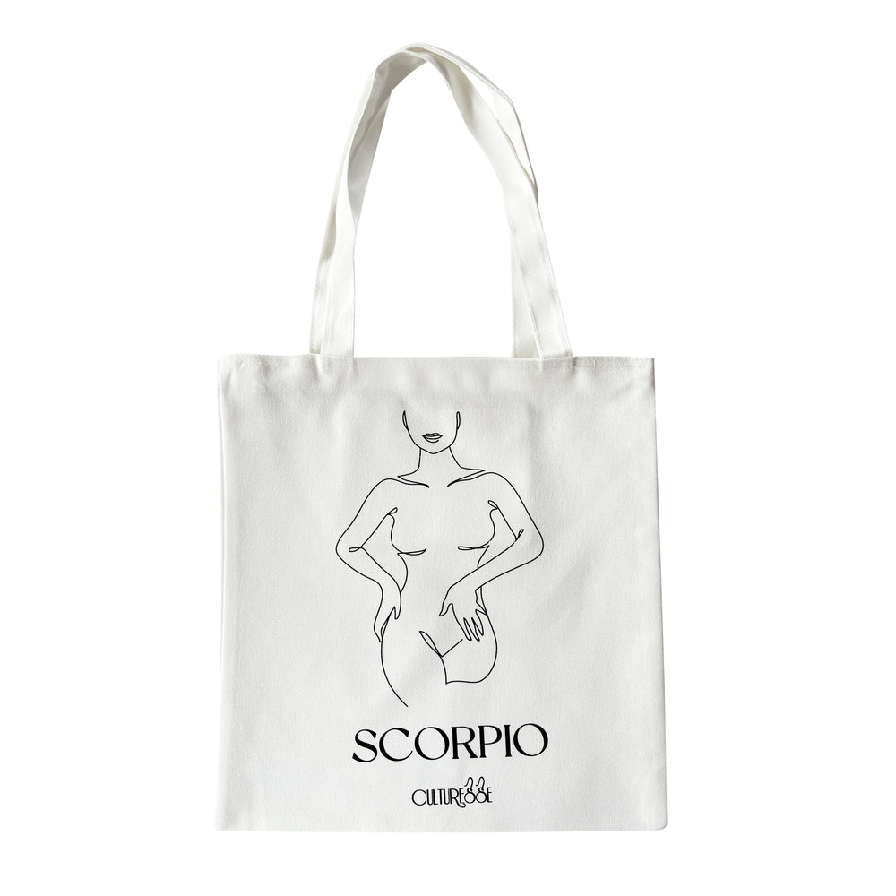 Culturesse She Is Scorpio Eco Zodiac Muse Tote Bag