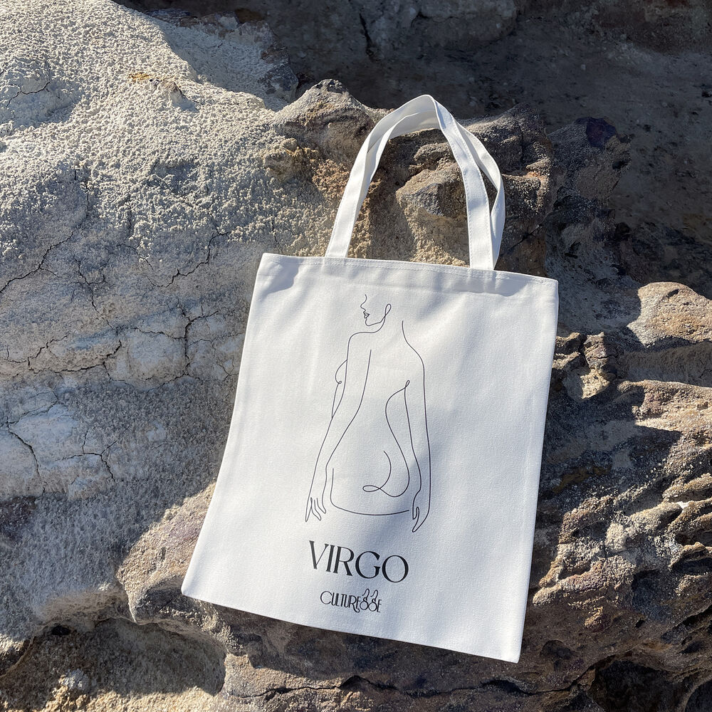 Culturesse She Is Virgo Eco Zodiac Muse Tote Bag