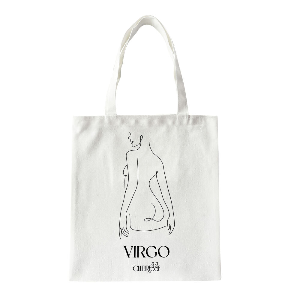 Culturesse She Is Virgo Eco Zodiac Muse Tote Bag