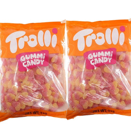 Trolli Sour Peach Hearts Candy Lollies Sweets Bulk Pack 2x 2kg Value Pack