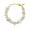 Culturesse Cosetto Twin Line Freshwater Pearl Bracelet