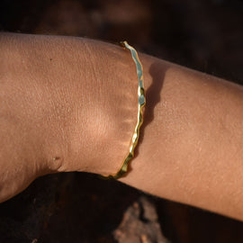 Culturesse Be The Flow Artisan Bangle (Gold)
