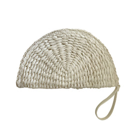 Culturesse Vana Natural Hand Woven Straw Bag (White)