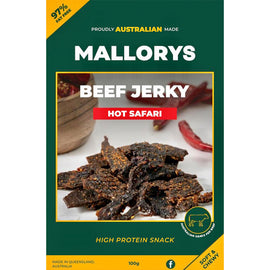 Mallorys Jerky Super Hot Beef 100g Tocino Style (for Human Consumption)