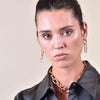 Culturesse London 18K Diamante Chain Drop Earrings