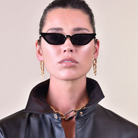 Culturesse London 18K Diamante Chain Drop Earrings