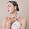Culturesse Eleonore Gold Vermeil Zircon Open Ring