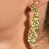 Culturesse Azure 22K Sculpture Art Earrings