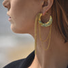 Culturesse McKenna 24K Bowl Chain Earrings (Imperfect)