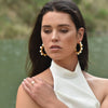 Culturesse Annalisa 24K Natural Pearl Hoop Earrings