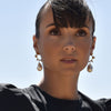 Culturesse Francoise Luxury 24K Baroque Pearl Drop Earrings (with Gold Leaf)