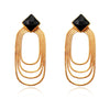 Culturesse Leora Artisan 24K Gold Layered Earrings